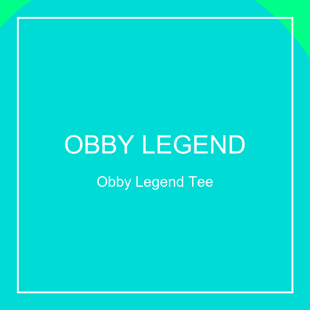 Obby Legend Tee model preview